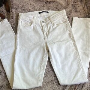 J Brand White Skinny Jeans Classic premium Denim size 26